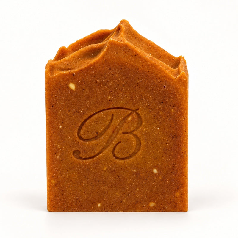 Australian-made 2% kojic acid soap bar with organic turmeric, carrot and grass-fed tallow