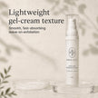 Creamy gel-cream texture of Bubble Clinic Multi-Acid Resurfacing Lotion lying flat in a glass dish