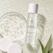 Hydrating micellar water with cotton pads for lightweight makeup removal