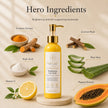 Vitamin C brightening cleanser ingredients with turmeric, 2% kojic acid, aloe vera and chamomile