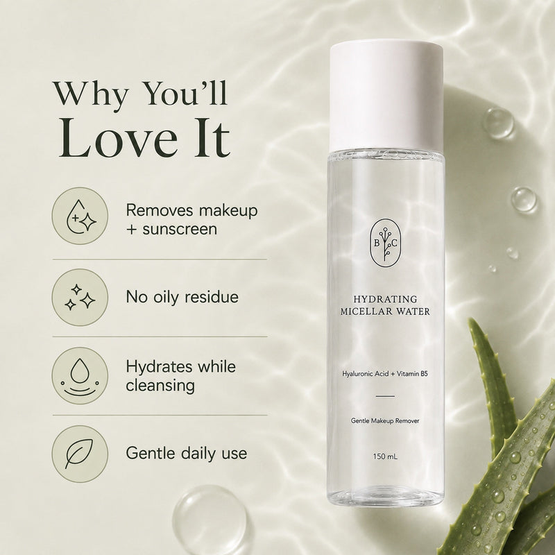 Gentle micellar water benefits for makeup removal hydration and no oily residue