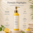 Vitamin C brightening cleanser formula highlights with niacinamide, MSM, glycerine and hyaluronic acid