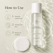 How to use micellar water face cleanser with a cotton pad