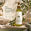 Bubble Clinic fragrance-free liquid Castile soap 250 mL with olive branches