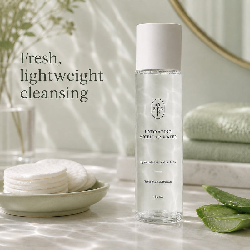 Bubble Clinic micellar water for fresh lightweight daily facial cleansing