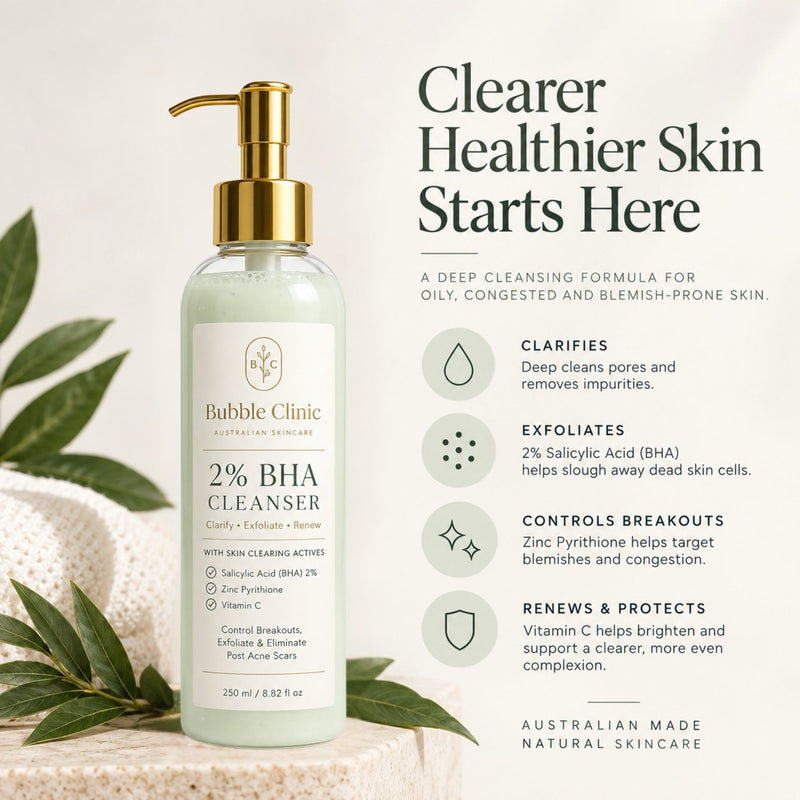 2% salicylic acid BHA cleanser with zinc pyrithione for oily congested and blemish-prone skin