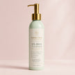 Bubble Clinic 2% BHA Zinc Pyrithione Cleanser premium studio hero image featuring a sage green bottle with gold pump and 2% salicylic acid, zinc pyrithione, niacinamide and vitamin C for clearer-looking skin.
