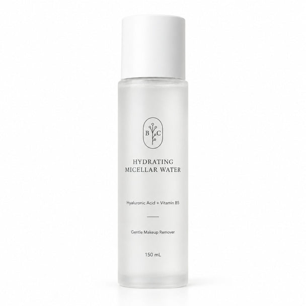 Bubble Clinic Hydrating Micellar Water Australia, 150 mL makeup remover and facial cleanser with hyaluronic acid and Vitamin B5