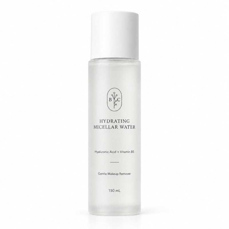 Bubble Clinic Hydrating Micellar Water Australia, 150 mL makeup remover and facial cleanser with hyaluronic acid and Vitamin B5