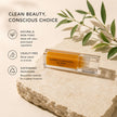 Turmeric and bakuchiol lip mask with Vitamin C in clear rectangular luxury packaging natural and non toxic, made with clean, plant based ingredients, cruelty free.