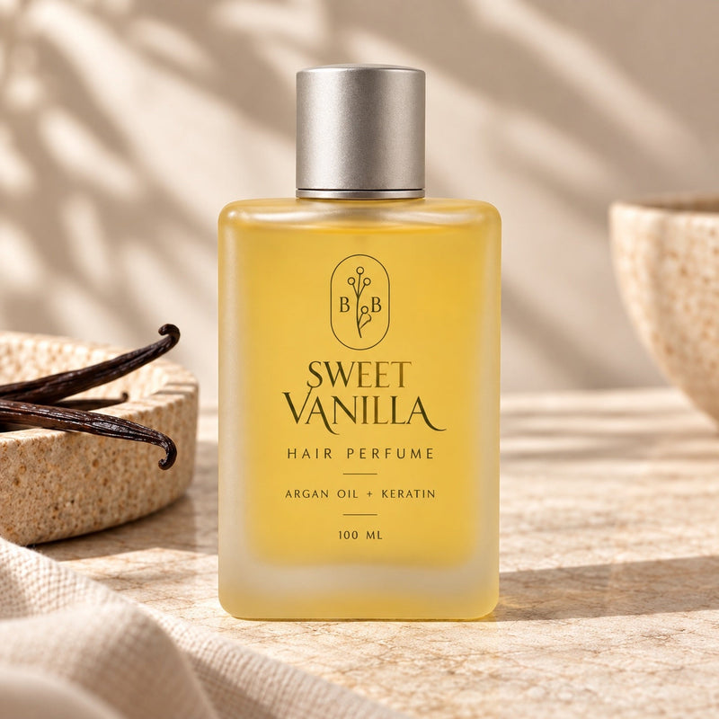 Sweet Vanilla hair perfume Australia – 100 mL vanilla hair fragrance mist with argan oil and keratin