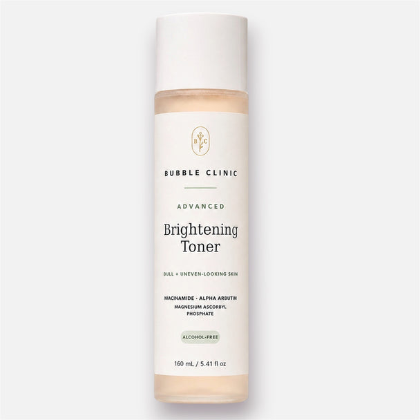 Advanced Brightening Toner Australia with niacinamide, alpha arbutin and vitamin C, 160 mL Bubble Clinic