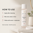 How to apply Advanced Radiance Toner after cleansing