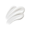 White cream swatch of advanced resurfacing lotion on a white background revealing light silky texture for quick absorption of best skincare for blemish prone sensitive skin.