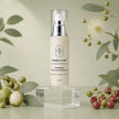 Bubble Clinic Antioxidant Recovery Moisturiser 100 mL with Kakadu Plum, Lilly Pilly and Quandong on a muted sage Australian botanical backdrop