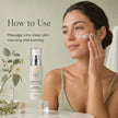 Woman applying Bubble Clinic Antioxidant Recovery Moisturiser to clean skin morning and evening