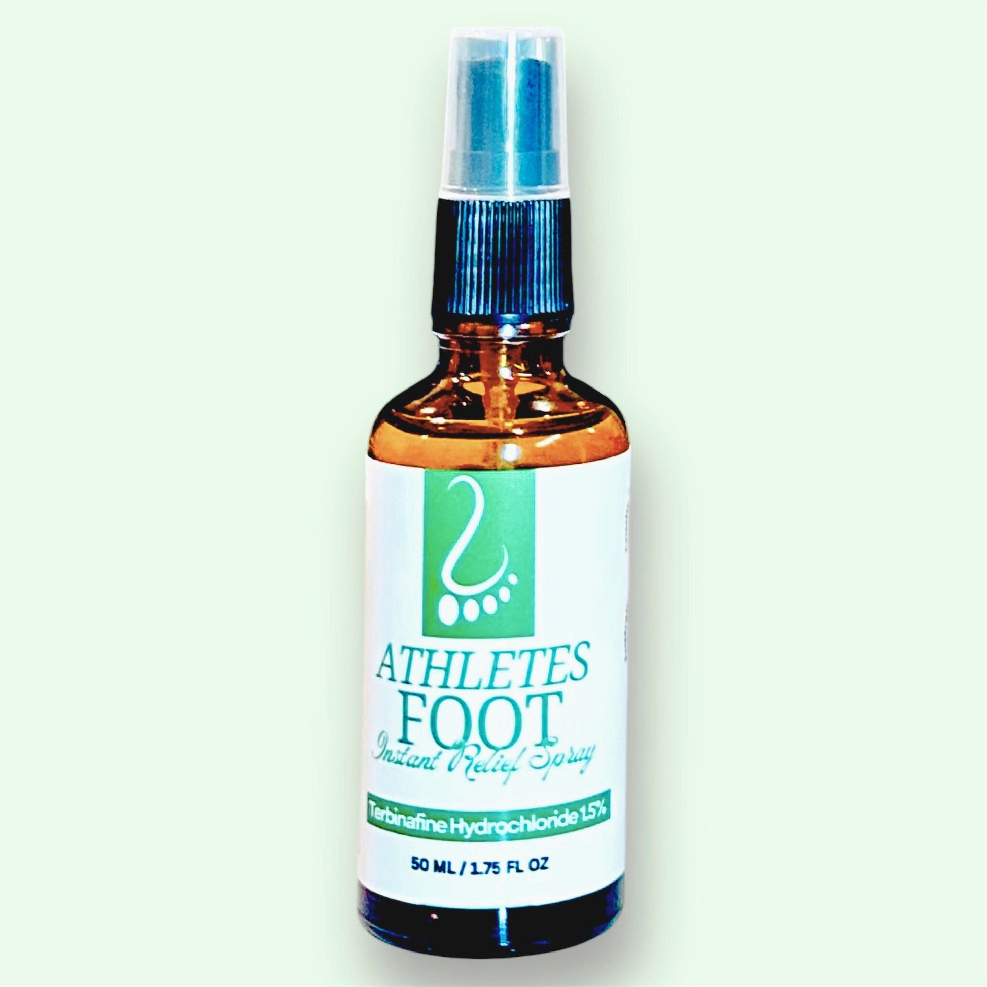 Athlete's Foot Instant Relief Spray - 1.5% Terbinafine Hydrochloride, Tea Tree, and Peppermint - Bubble Clinic