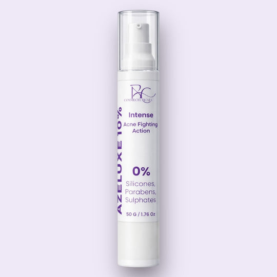 Azelaic Acid 10% Serum for Acne and Blemish Control in Airless Pump Bottle – BC Cosmeceuticals Azeluxe Treatment