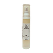 Skincare airless pump bottle with clear cap of azelaic acid 20 percent acne fighting lotion on a white background