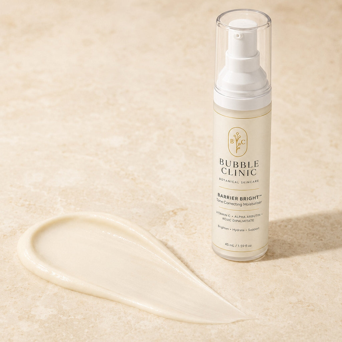 Barrier Bright Tone Correcting Moisturiser with smooth lightweight cream texture