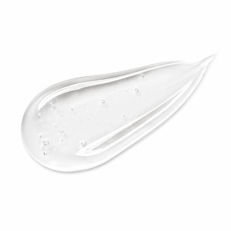 Crystal Clear hydrating lip oil transparent glossy swatch with lightweight shine