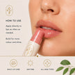 How to use Bubble Clinic tinted lip balm for moisturising sheer lip colour and everyday lip care