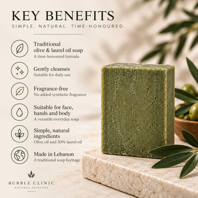 Traditional 30% laurel oil soap key benefits for everyday hand and body cleansing