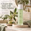 Bubble Clinic Australian botanical clarifying toner in premium bathroom setting