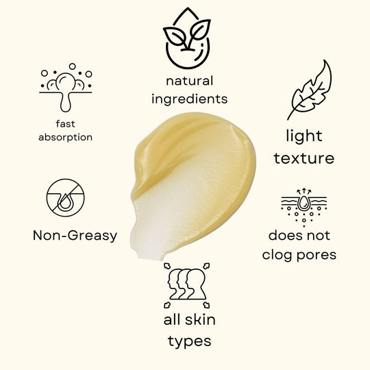 close up of swatch of cleansing balm reveals creamy, silky, lightweight texture to remove heavy and waterproof makeup without clogging pores.