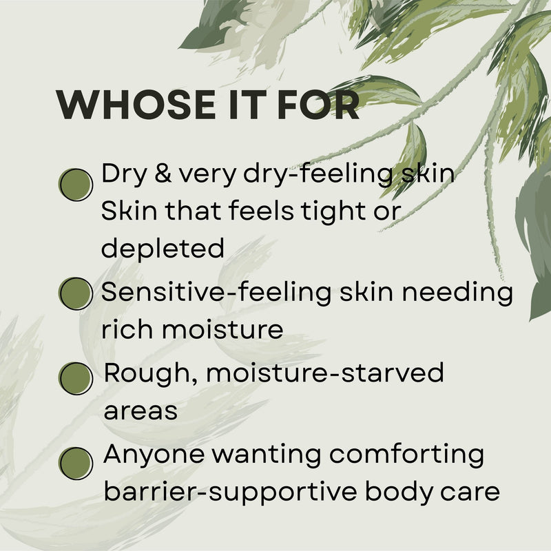 Emu Oil Barrier Moisturiser 105 mL for dry, very dry, tight, rough and sensitive-feeling skin needing rich barrier-supportive moisture