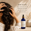 image and information about How to massage Australian Emu Oil into the scalp before shampooing