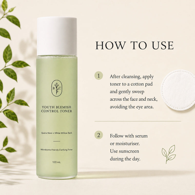 Face toner for oily skin how to use with cotton pad after cleansing before serum moisturiser and sunscreen