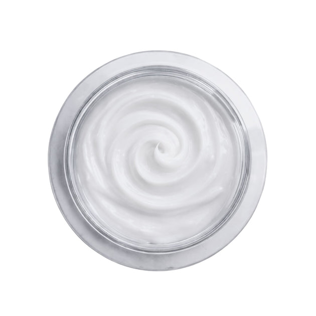 Open Jar of keratin, biotin, rice water conditioning hair mask jar with on a yellow background representing best Australian made natural keratin and rice hair mask for hair growth.