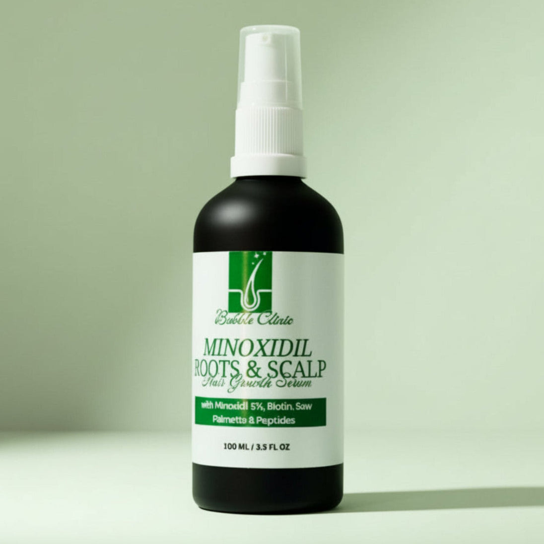 Bubble Clinic 5% Minoxidil Intensive Hair + Scalp Serum bottle
