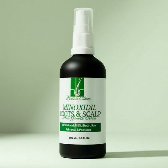 Bubble Clinic 5% Minoxidil Intensive Hair + Scalp Serum bottle