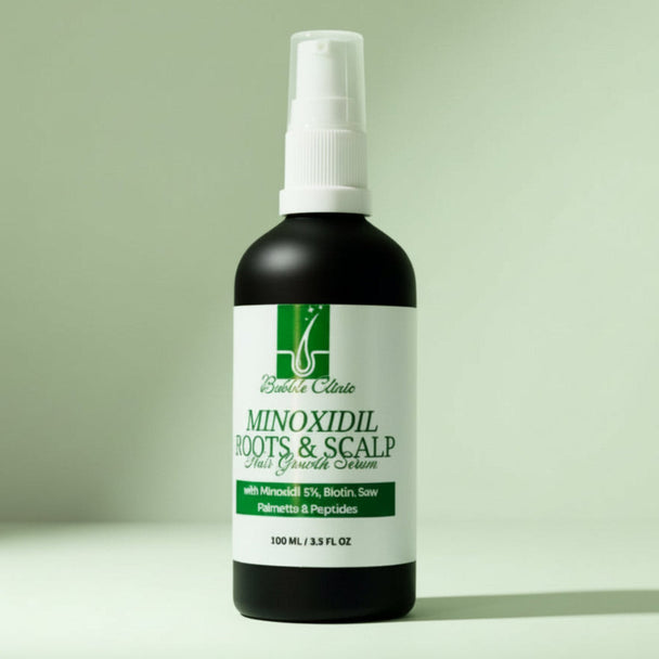 Bubble Clinic 5% Minoxidil Intensive Hair + Scalp Serum bottle