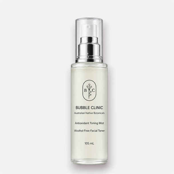 Bubble Clinic hydrating face mist Australia with Kakadu Plum and Lilly Pilly, alcohol-free 105 mL facial mist
