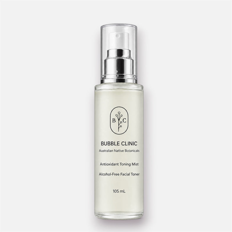Bubble Clinic hydrating face mist Australia with Kakadu Plum and Lilly Pilly, alcohol-free 105 mL facial mist