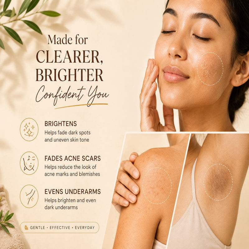 Kojic acid turmeric soap for dark spots, uneven skin tone, acne marks and dark underarms