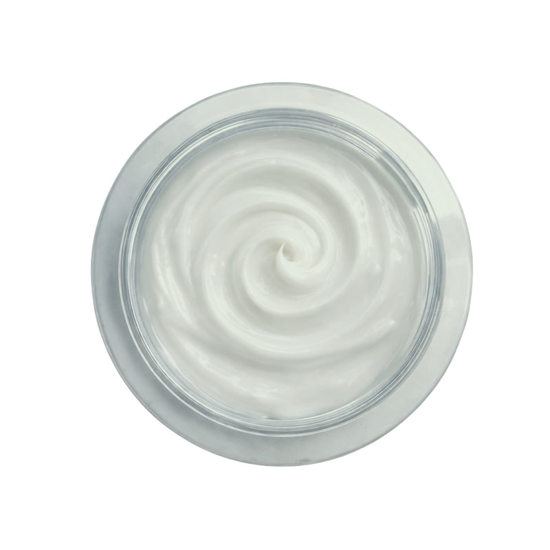 Open jar showing Peppermint Rice Water + Keratin Hair Mask texture.