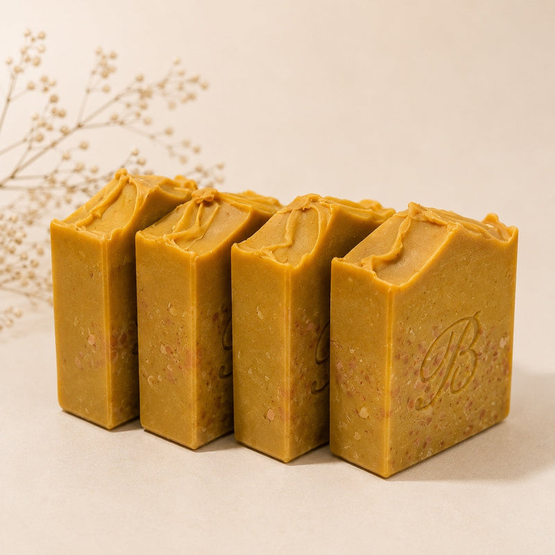 Handmade kojic acid and alpha arbutin brightening soap bars Australia
