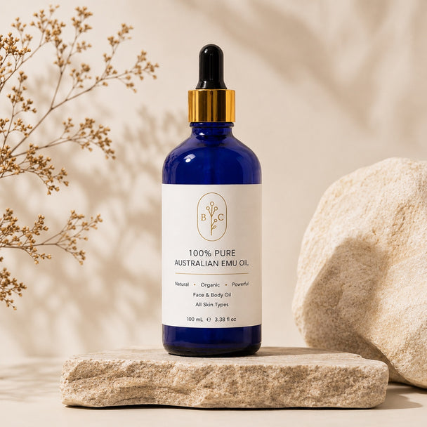 100% pure Australian emu oil face and body oil 100 mL by Bubble Clinic