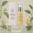 Bubble Clinic Retinol Tri-Active Night Serum 50 mL with matching carton on a muted sage Australian botanical studio background