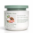 Jar of Bubble Clinic keratin and rice water hair conditioning mask on a white background representing best hair mask for damaged and chemically treated hair Australia.
