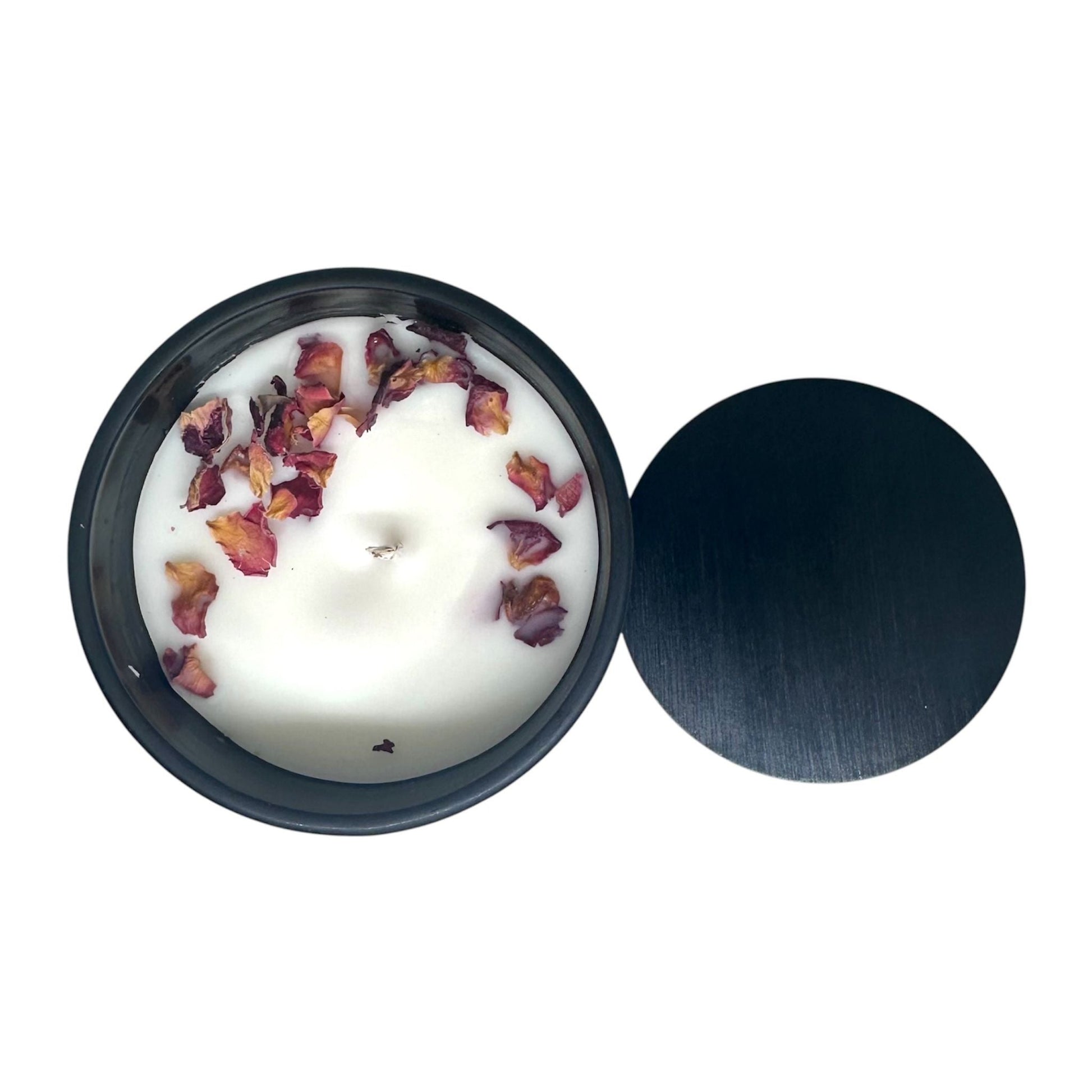 Rose petals soy wax candle - Bubble Clinic