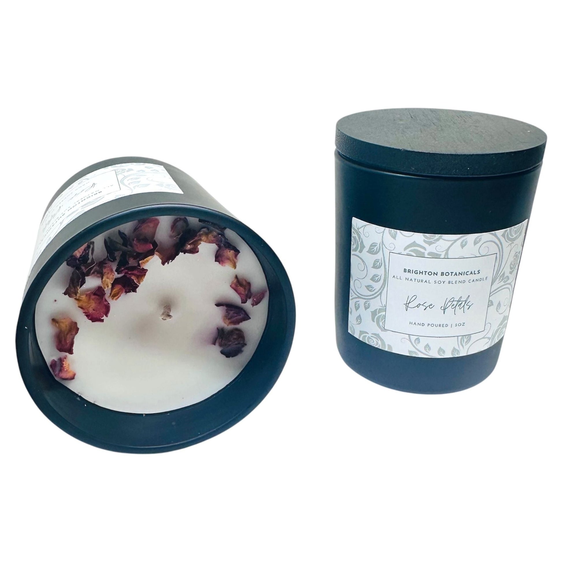 Rose petals soy wax candle - Bubble Clinic