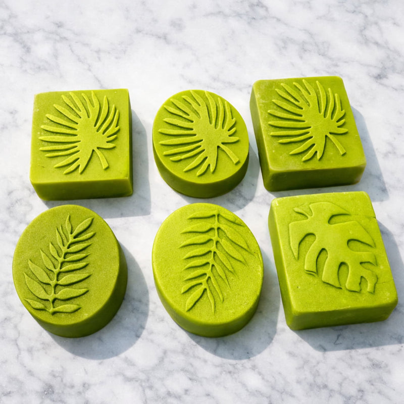 Six green sulphur and zinc pyrithione cleansing bars