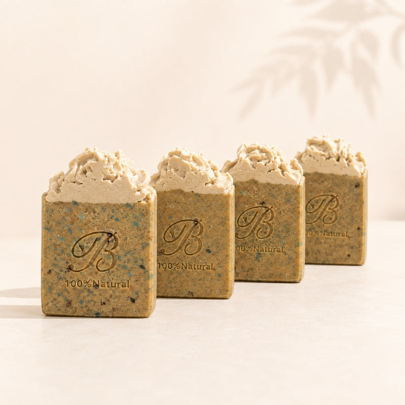 Australian handmade sulphur soap bars with 10% volcanic sulphur and MSM for oily congested skin