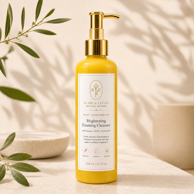 Turmeric brightening face wash with kojic acid and alpha arbutin foaming cleanser 258 mL