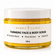 Turmeric face and body scrub Australia 150 g brightening exfoliant with licorice root and shea butter